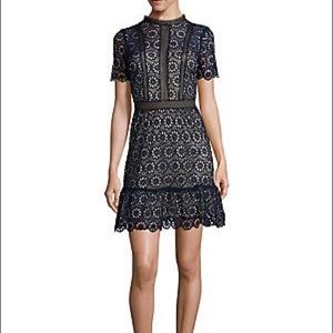 COPY - Lord and Taylor Navy Lace Dress
